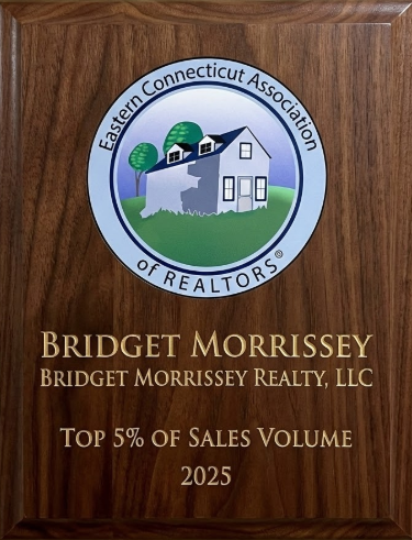 Bridget Morrissey is ranked in the top 5% of 1,000+ Realtors in Eastern Connecticut for sales volume.